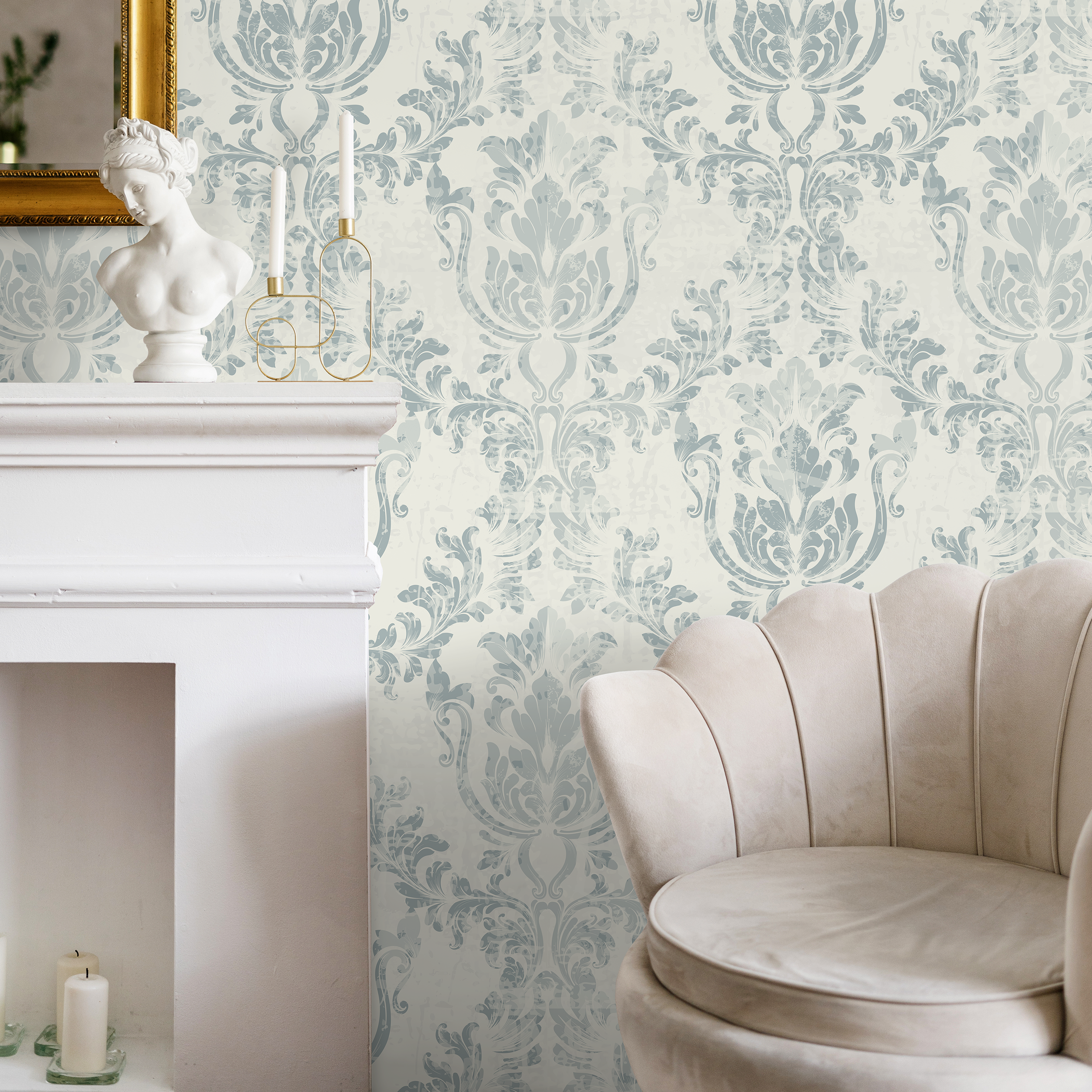 Peel And Stick Wallpaper French Country