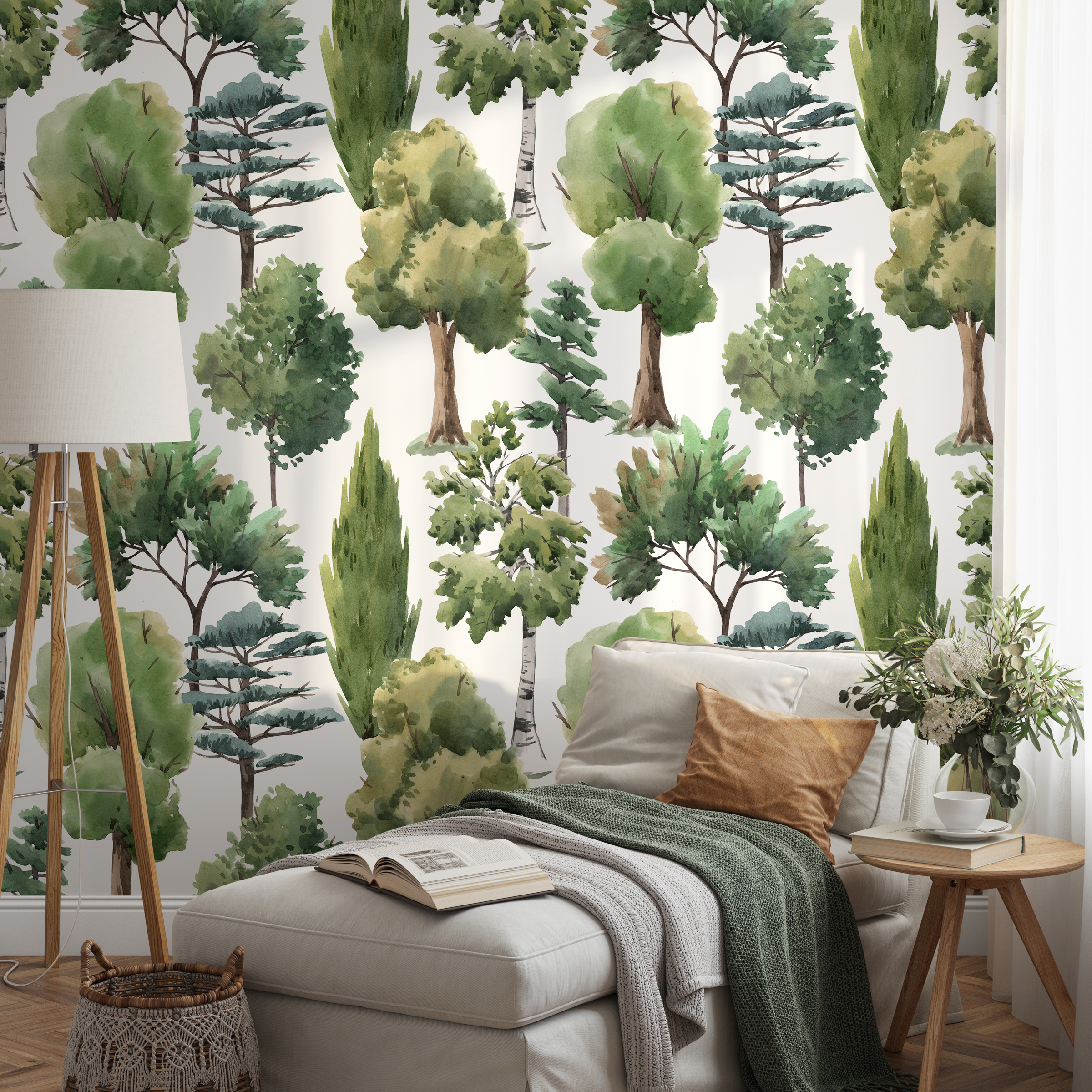 Trees Peel And Stick Wallpaper