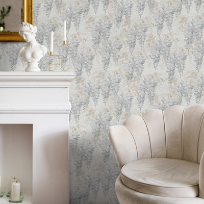 Blue And Beige Peel And Stick Wallpaper