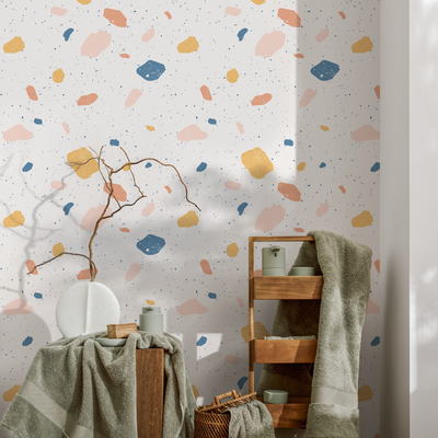 Modern Small Bathroom Wallpaper