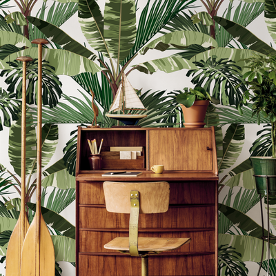 Palm Leaves Peel And Stick Wallpaper