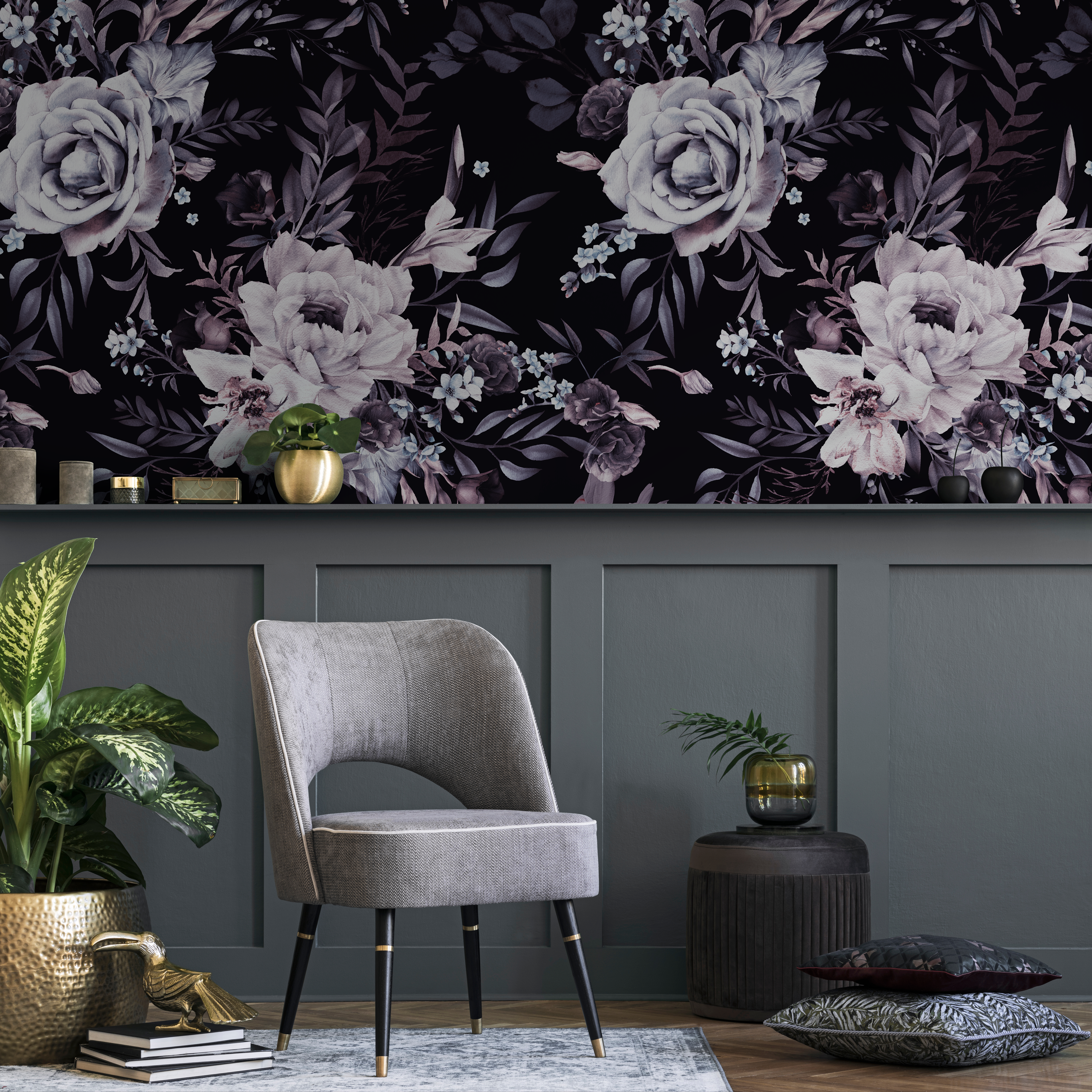 Dark Purple Flower Wallpaper