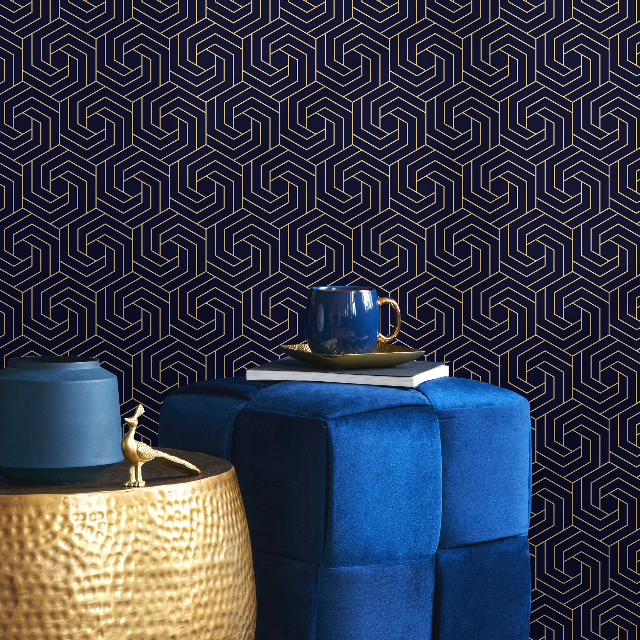 Hexagon Wallpaper Peel And Stick