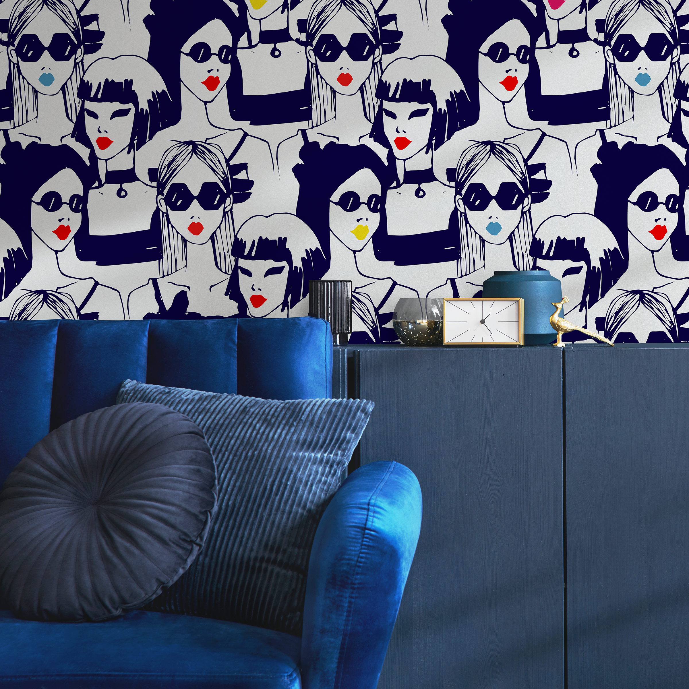 Pablo Portraits Peel And Stick Wallpaper