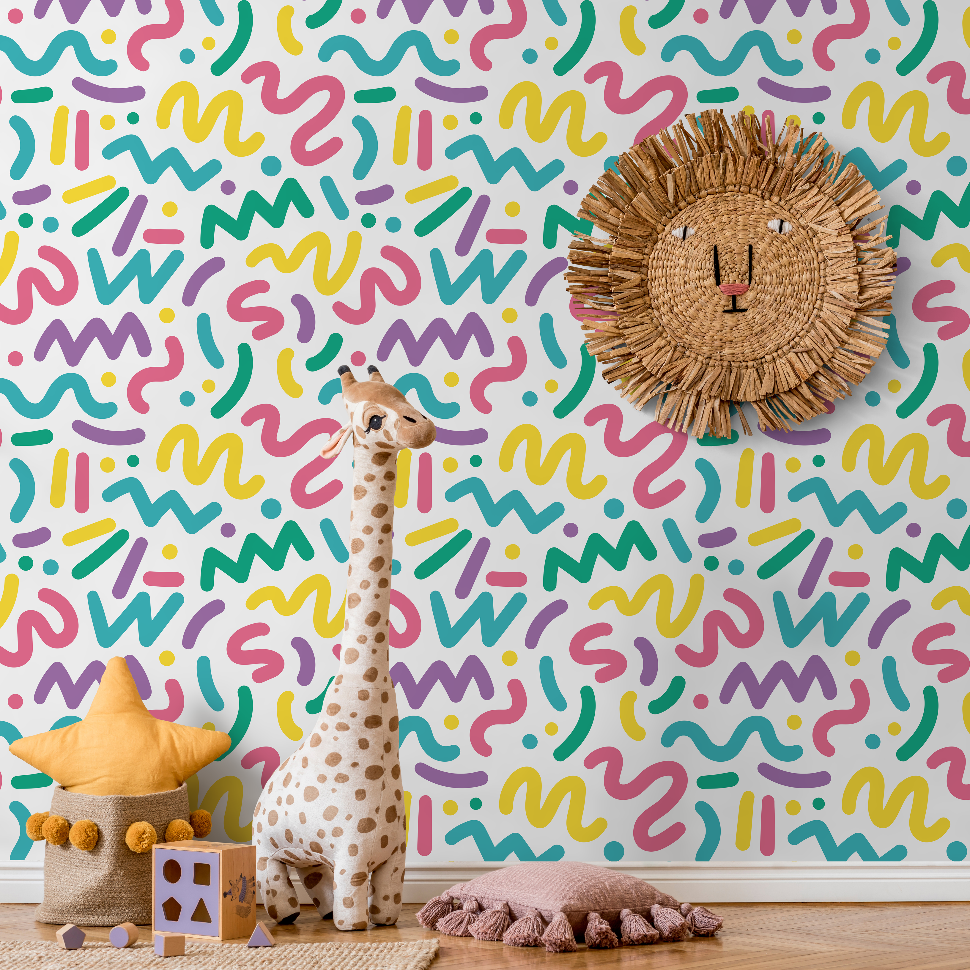 Multi Color Peel And Stick Wallpaper