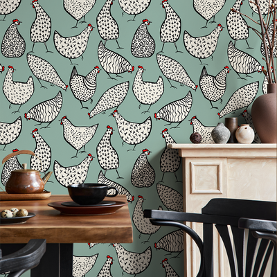 Peel And Stick Wallpaper Chicken
