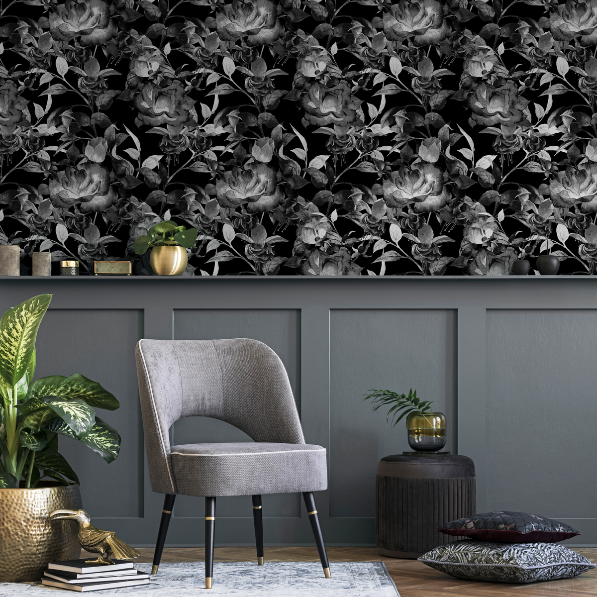 Aesthetic Black Rose Wallpaper
