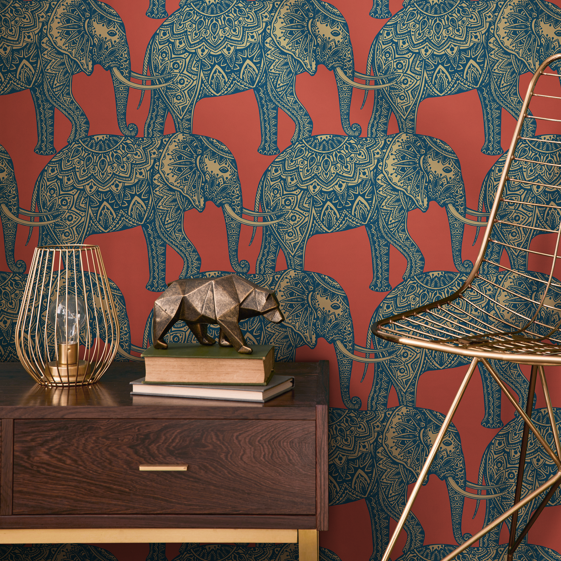 Peel And Stick Elephant Wallpaper