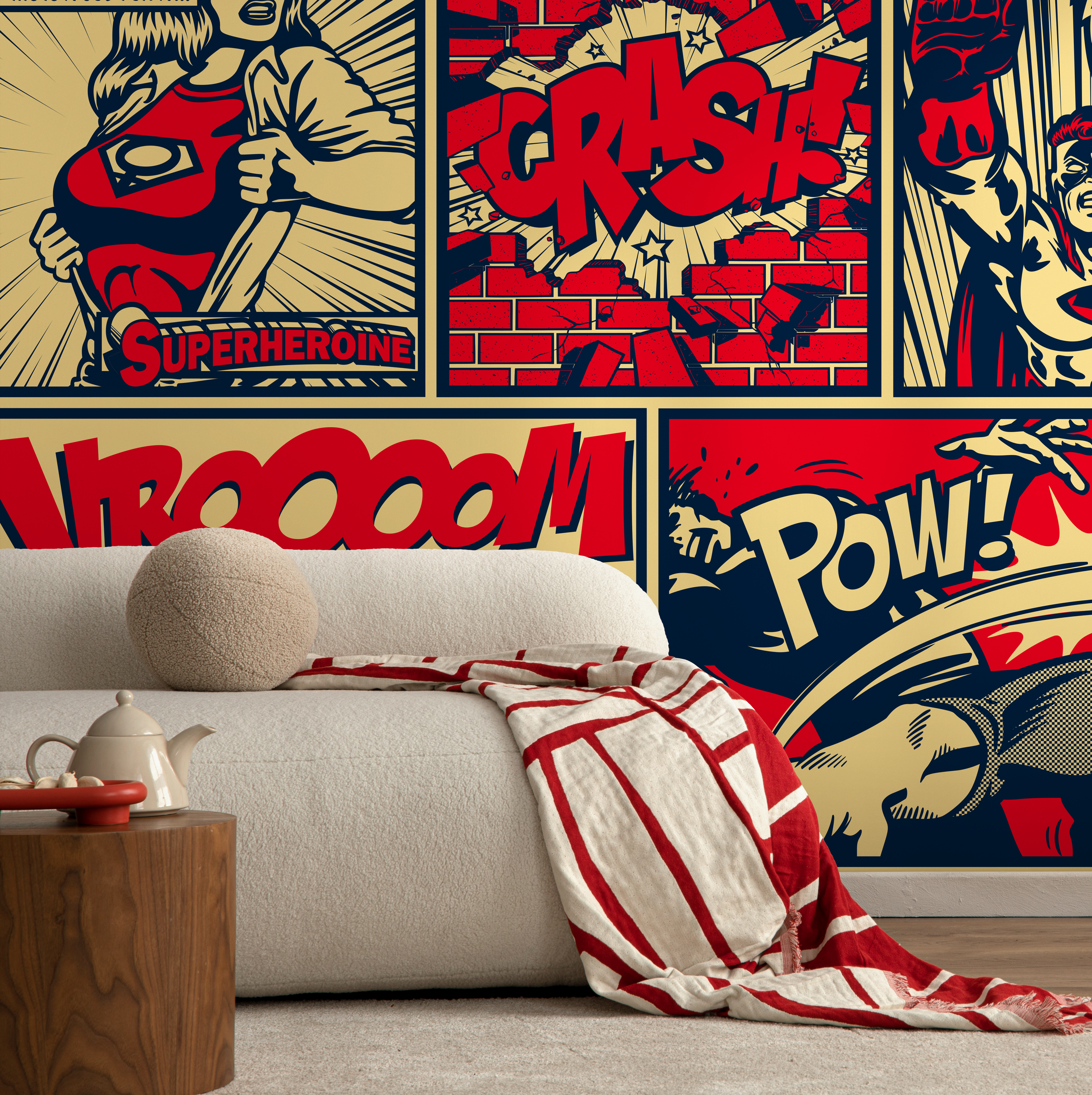 Peel And Stick Superhero Wallpaper