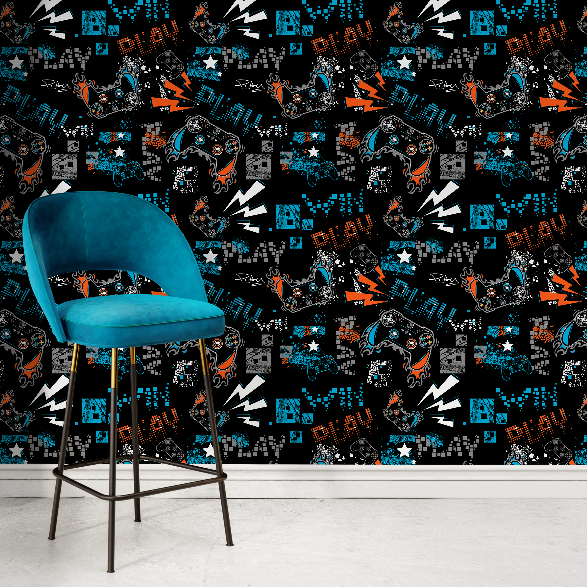 Video Game Peel And Stick Wallpaper