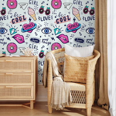 Lips Peel And Stick Wallpaper