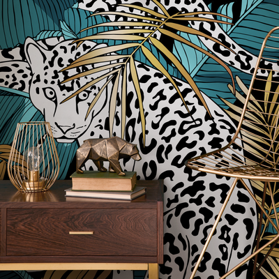 Black and Gold Animal Wallpaper