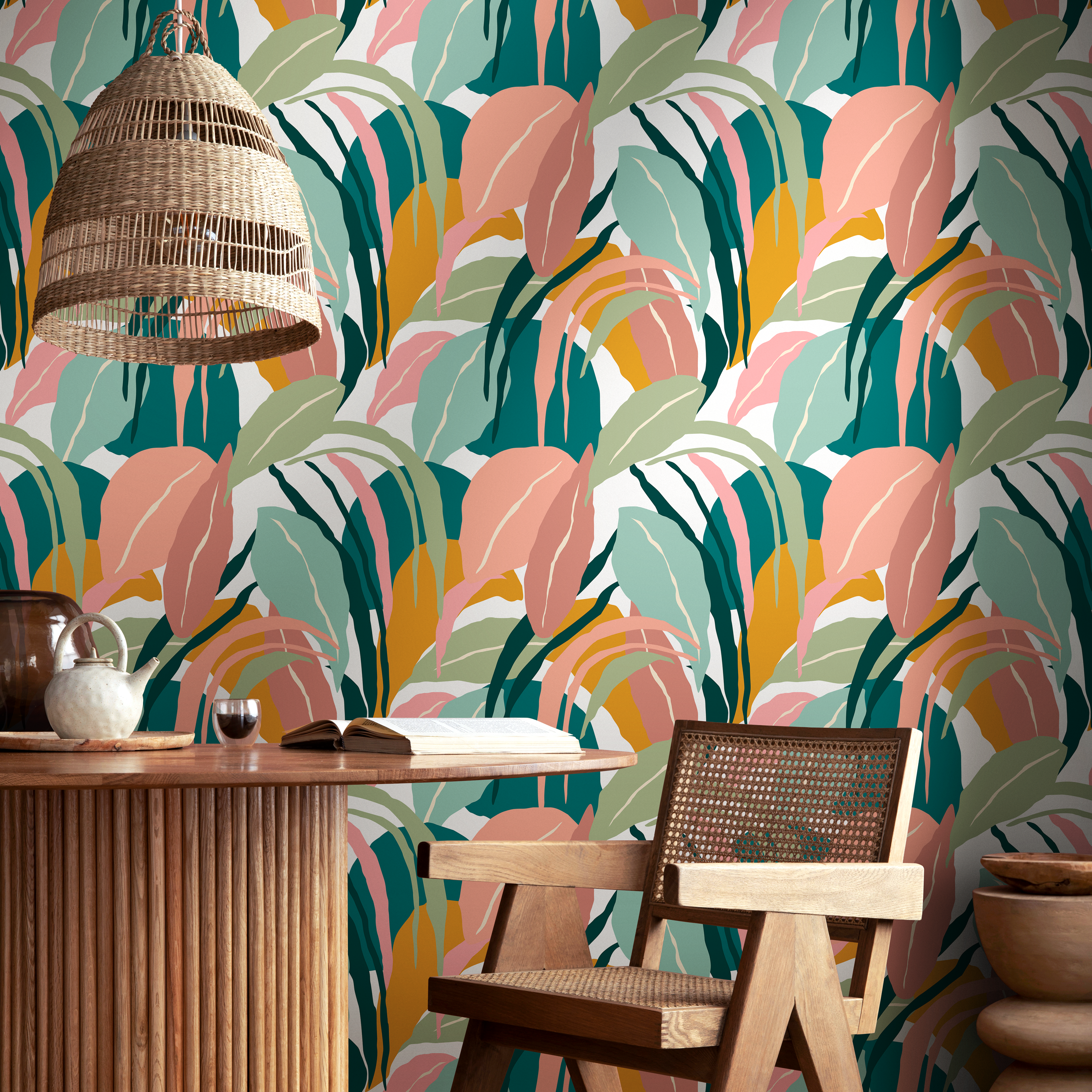 Modern Tropical Wallpaper