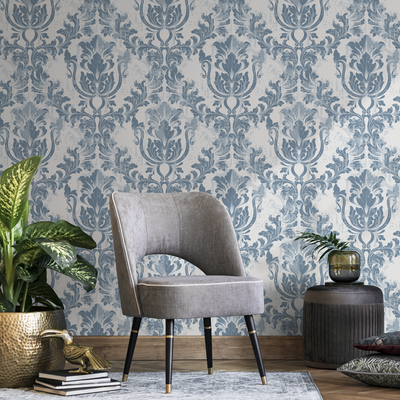 Damask Pattern Wallpaper