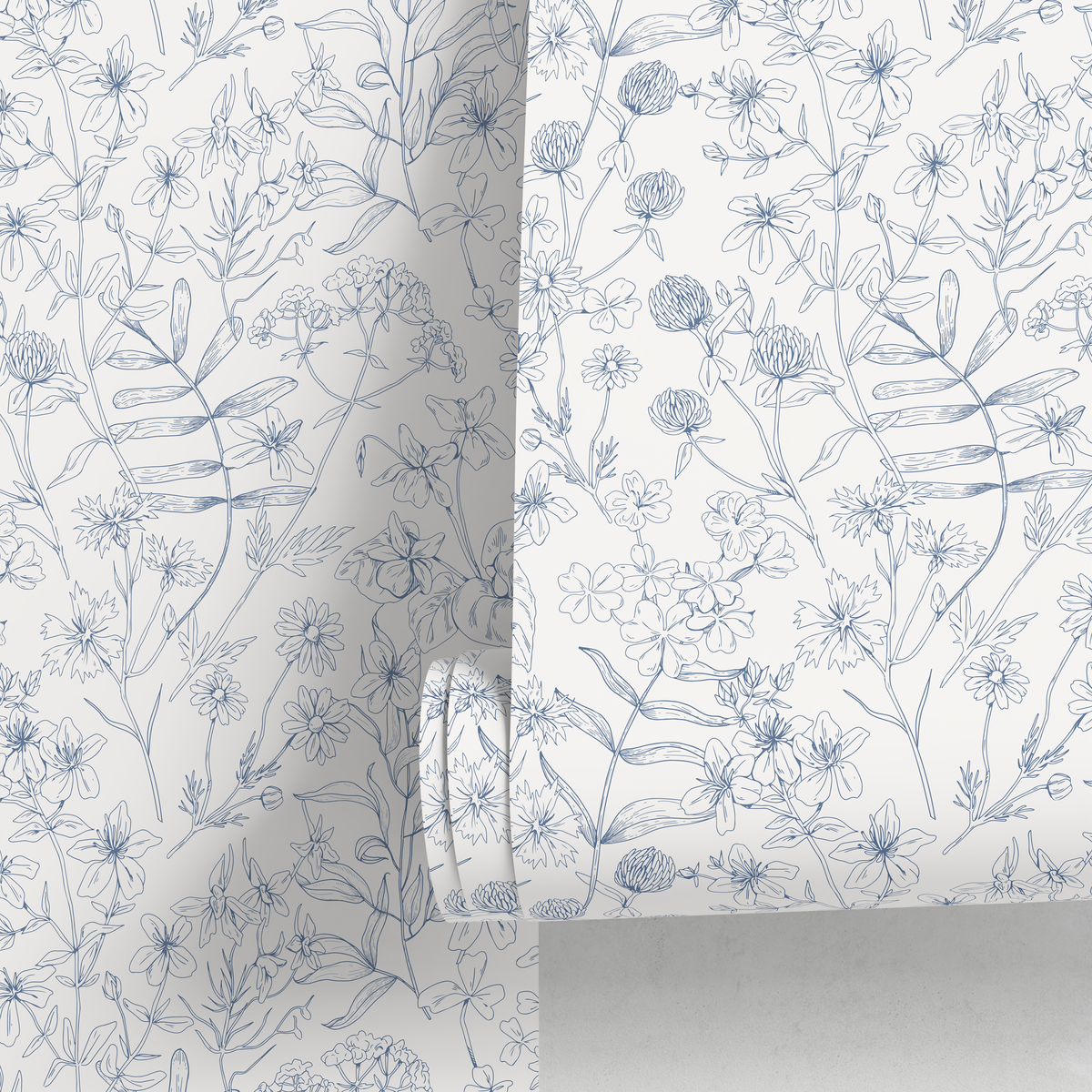 Bathroom Flower Wallpaper