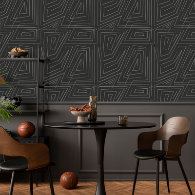 Black Design Peel And Stick Wallpaper