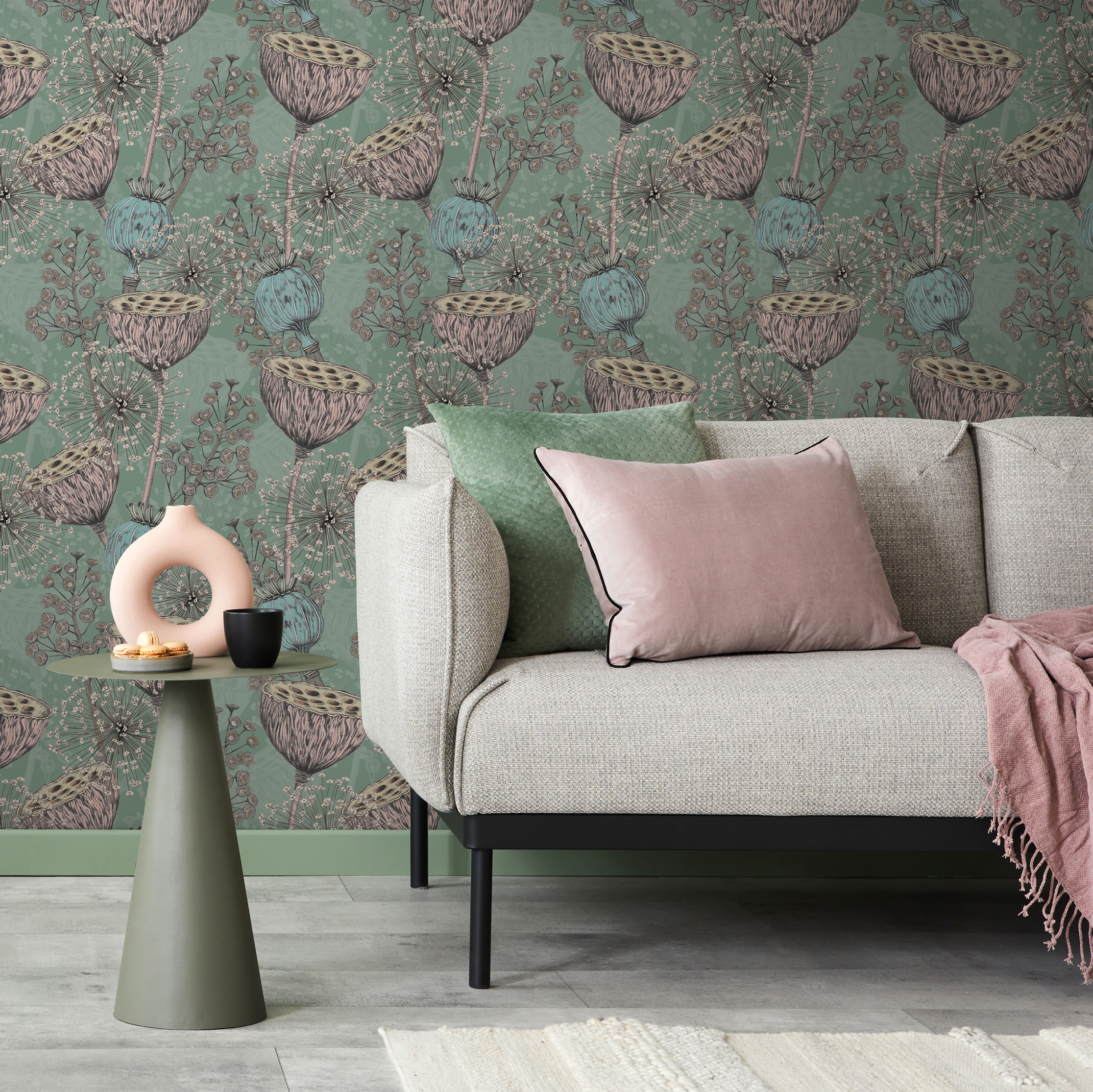 Lotus Peel And Stick Wallpaper