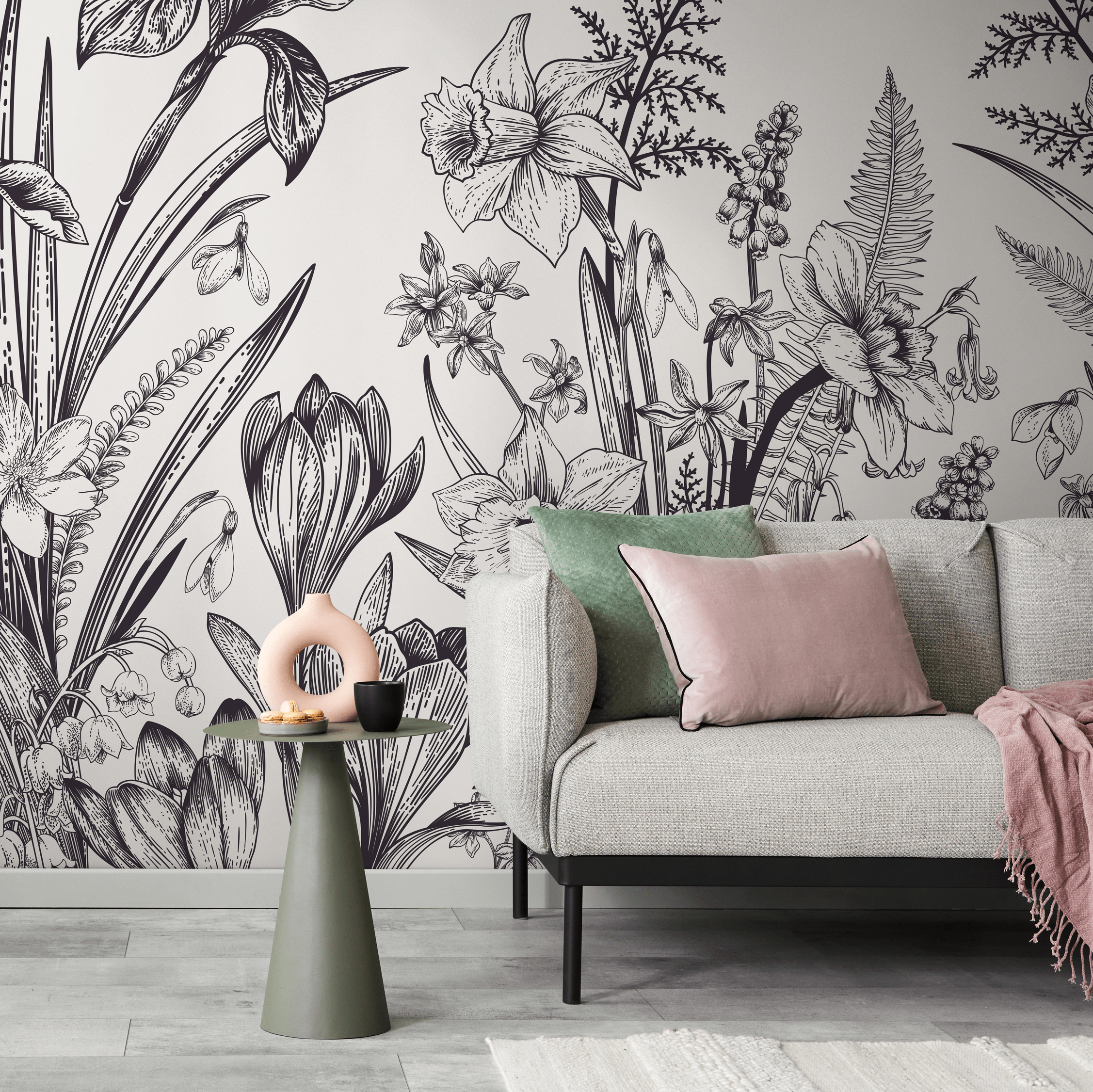 Flower Wallpaper Mural