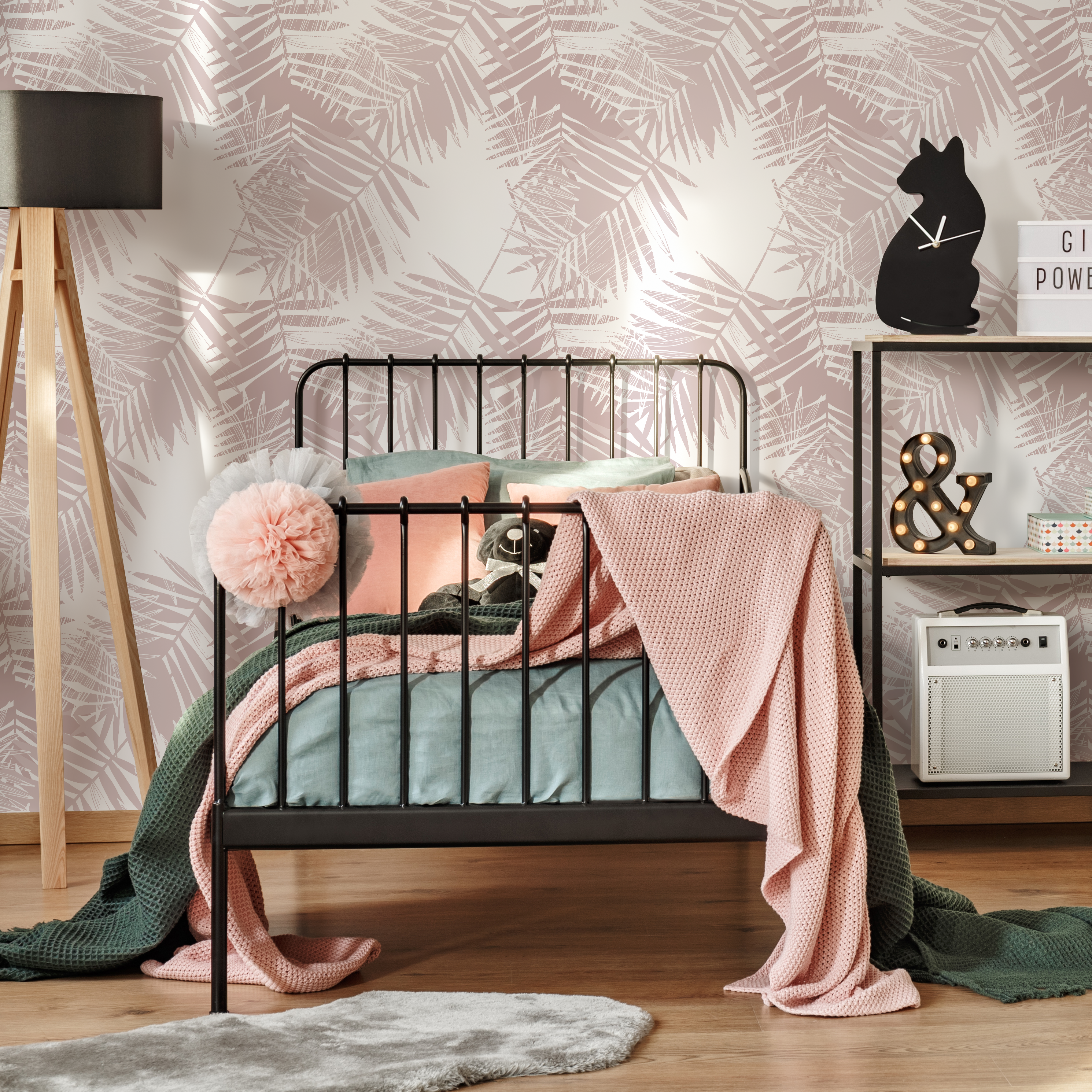 Light Pink Wallpaper Bedroom