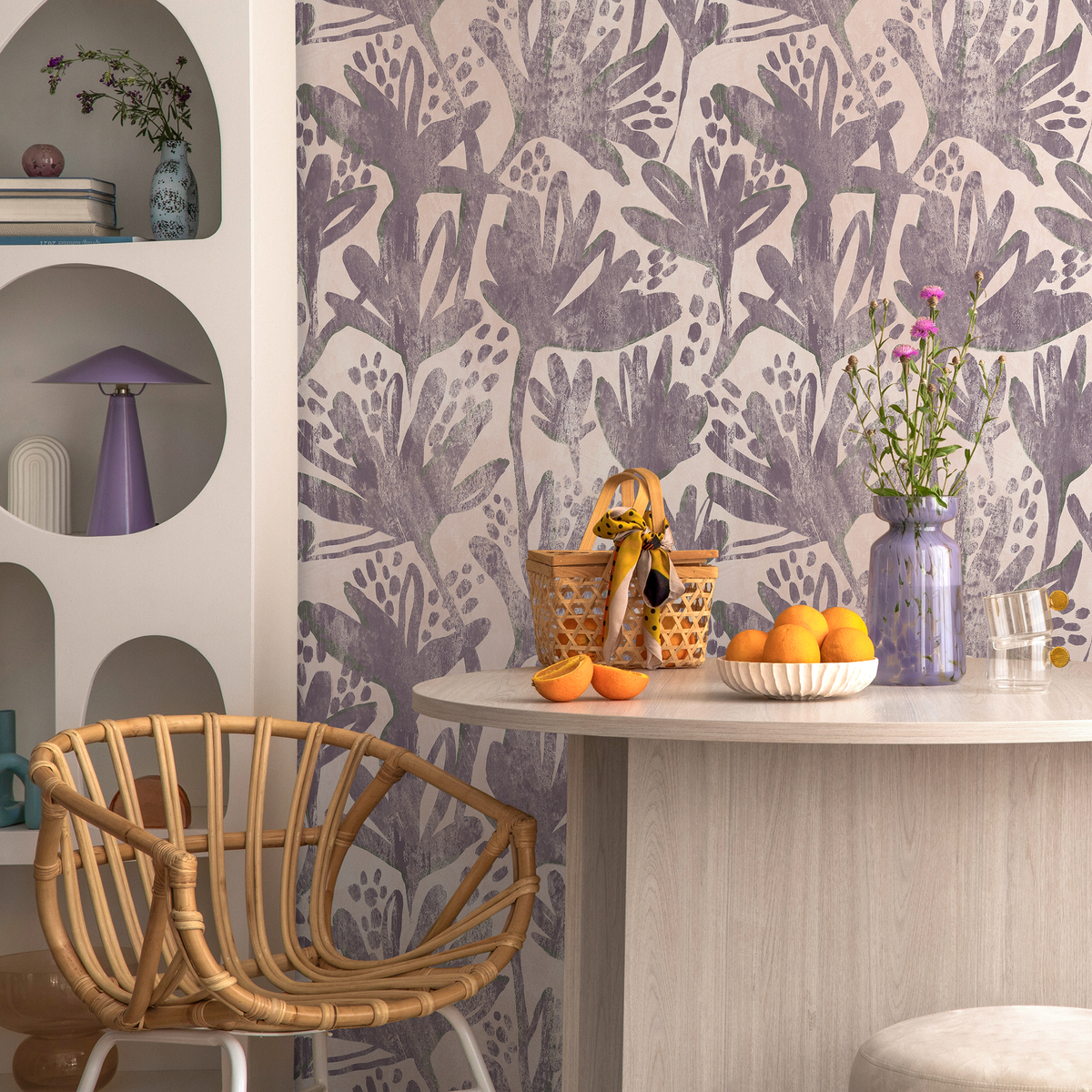 Purple Textured Wallpaper