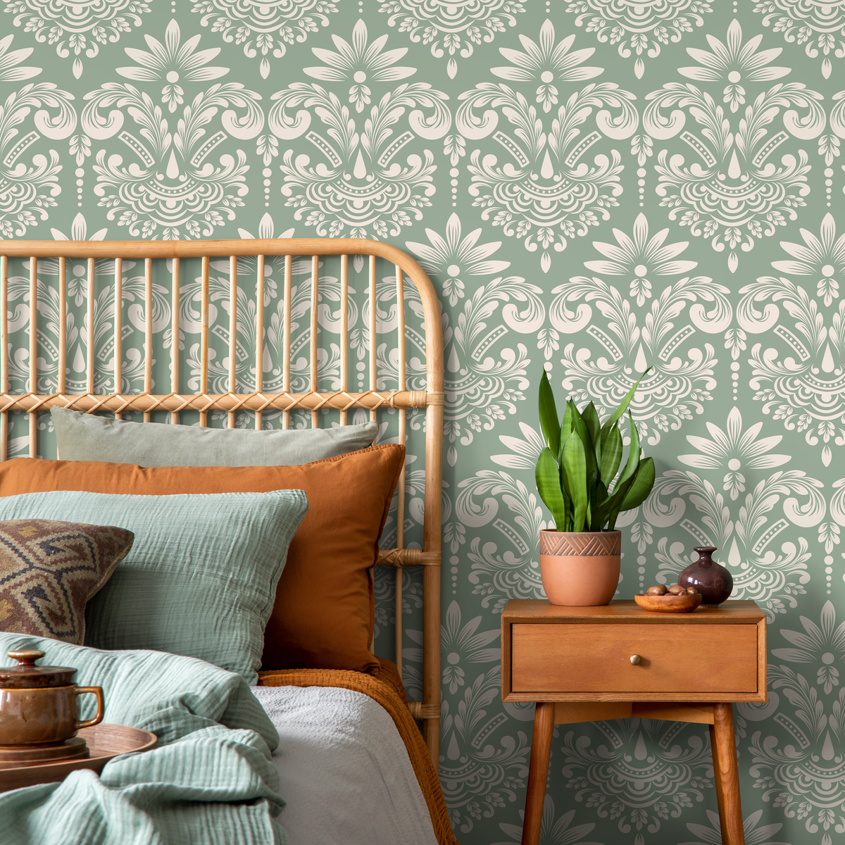 Wallpaper Damask Wallpaper