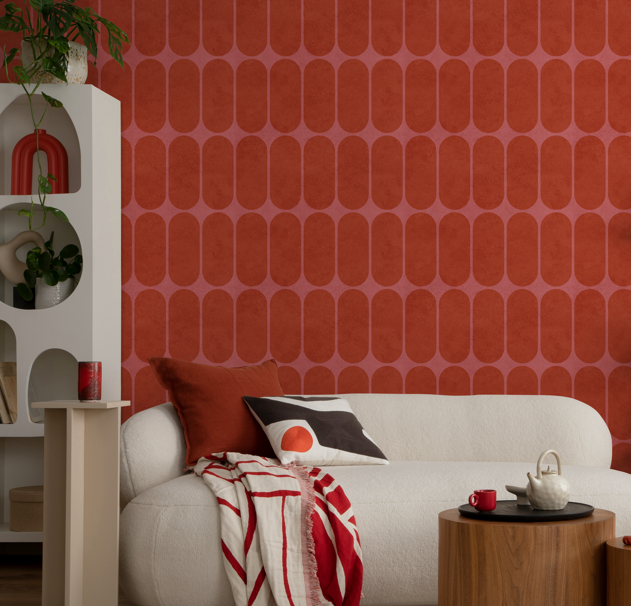 Red Textured Wallpaper