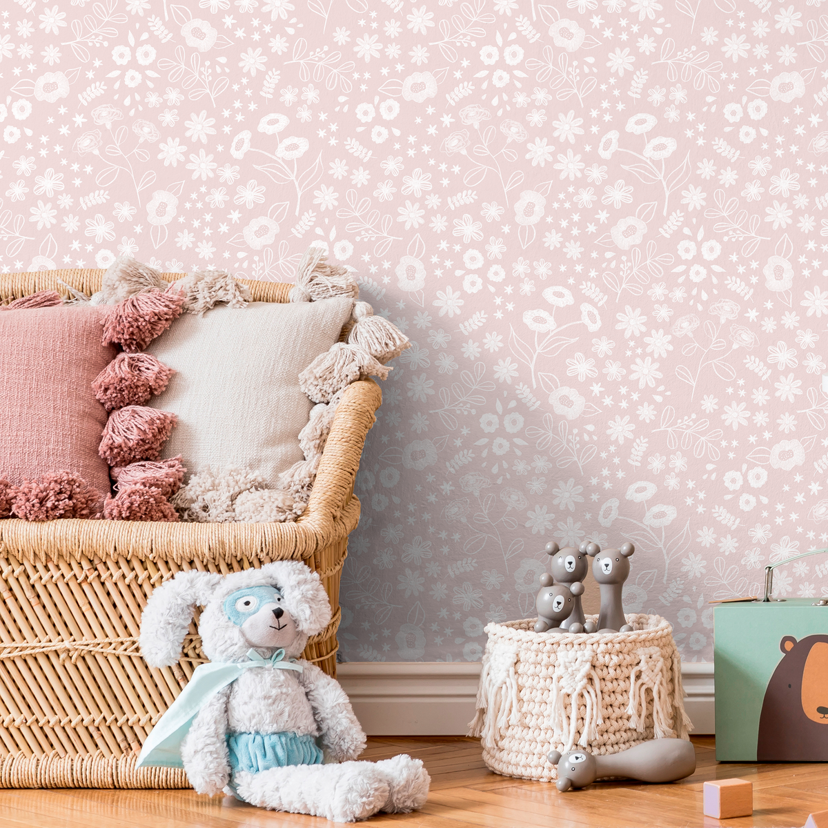 Pastel Pink Flower Wallpaper