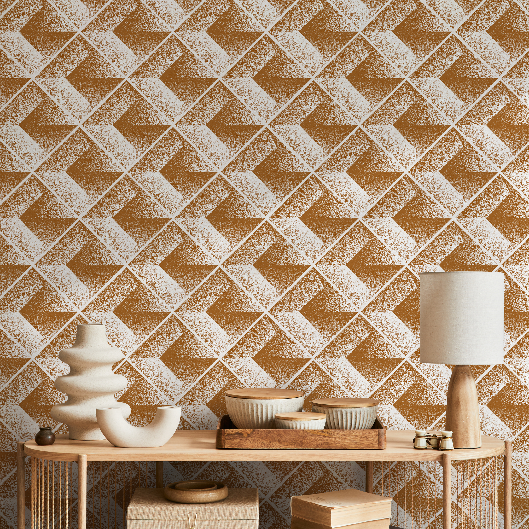 Copper Peel and Stick Wallpaper