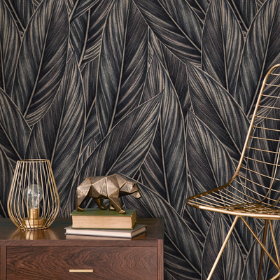 Charcoal Peel and Stick Wallpaper