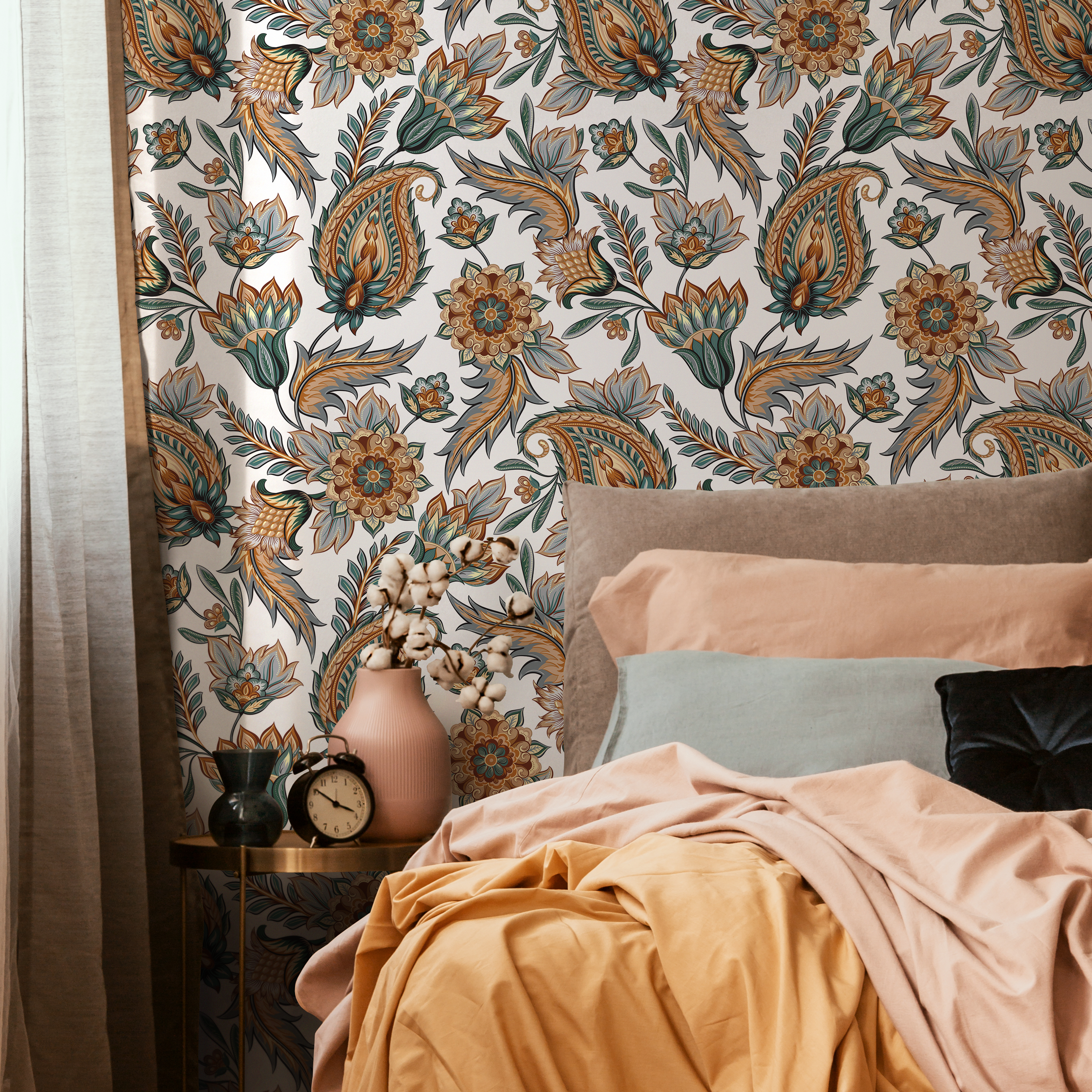 Paisley Wallpaper Peel And Stick
