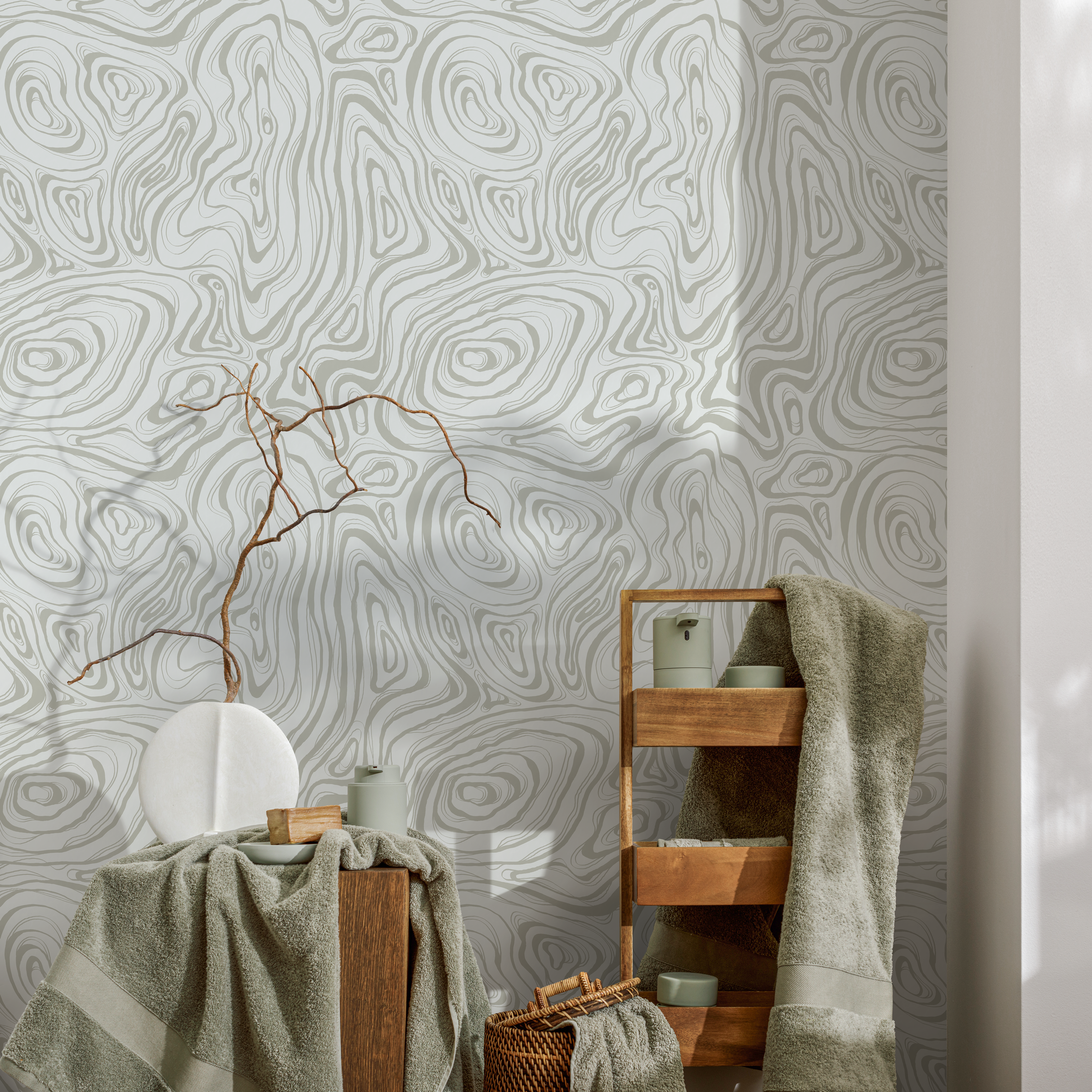 Modern Bathroom Wallpaper