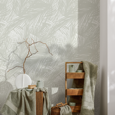 Textured Bathroom Wallpaper