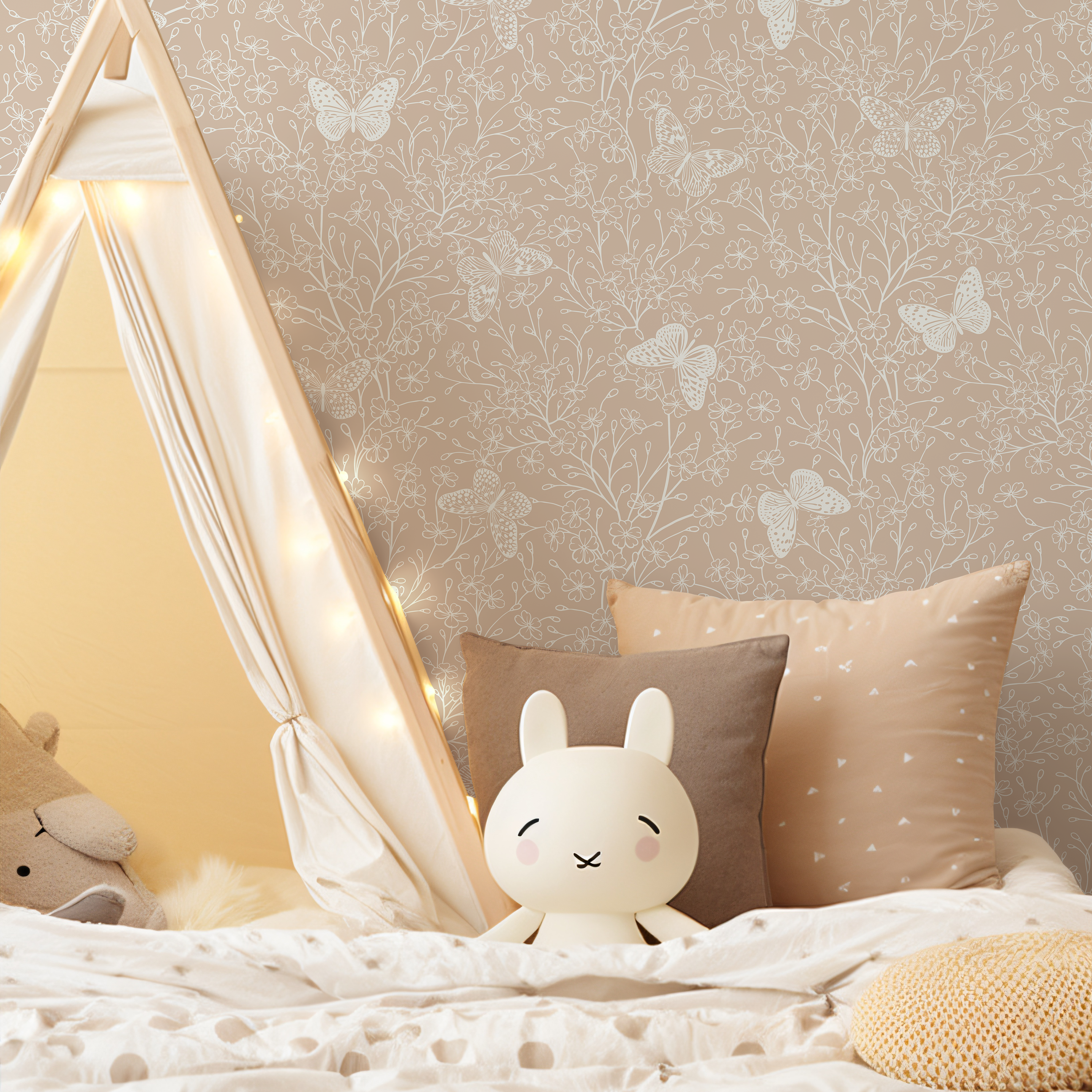 White Butterfly Wallpaper