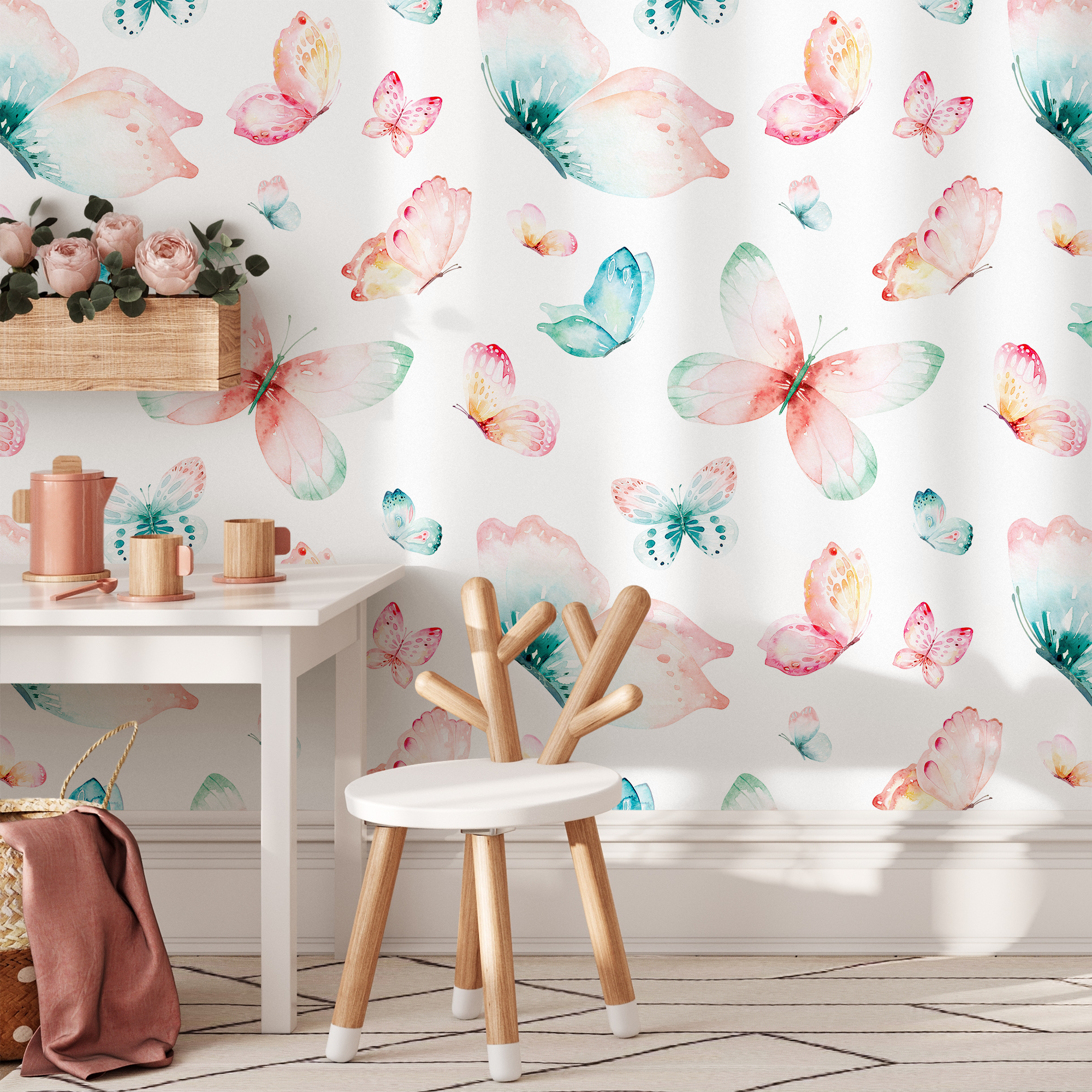 Pink Watercolor Wallpaper