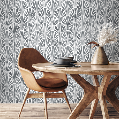 Charcoal Gray Peel And Stick Wallpaper