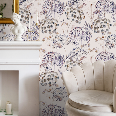 Peel And Stick Dandelion Wallpaper