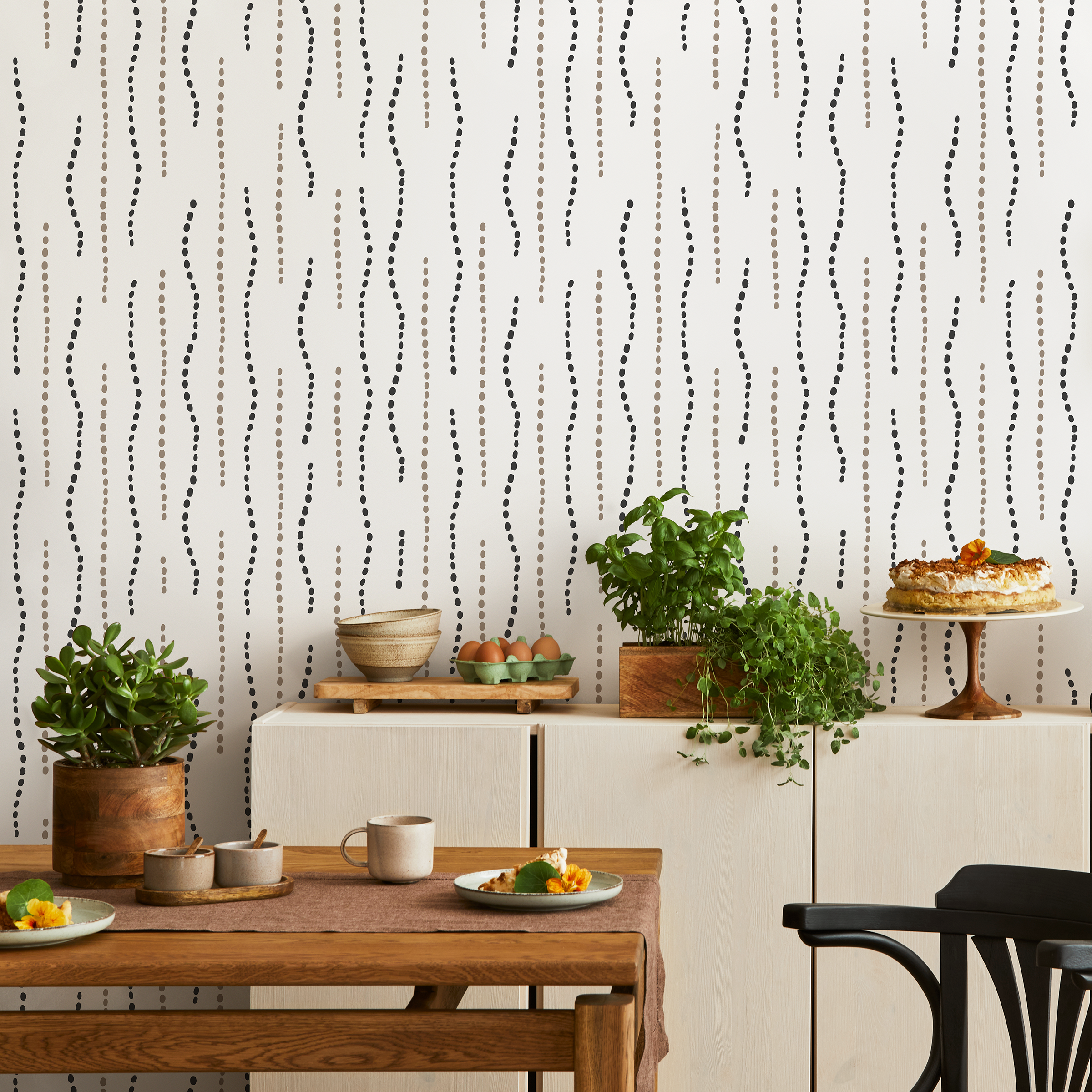 Contemporary Kitchen Wallpaper