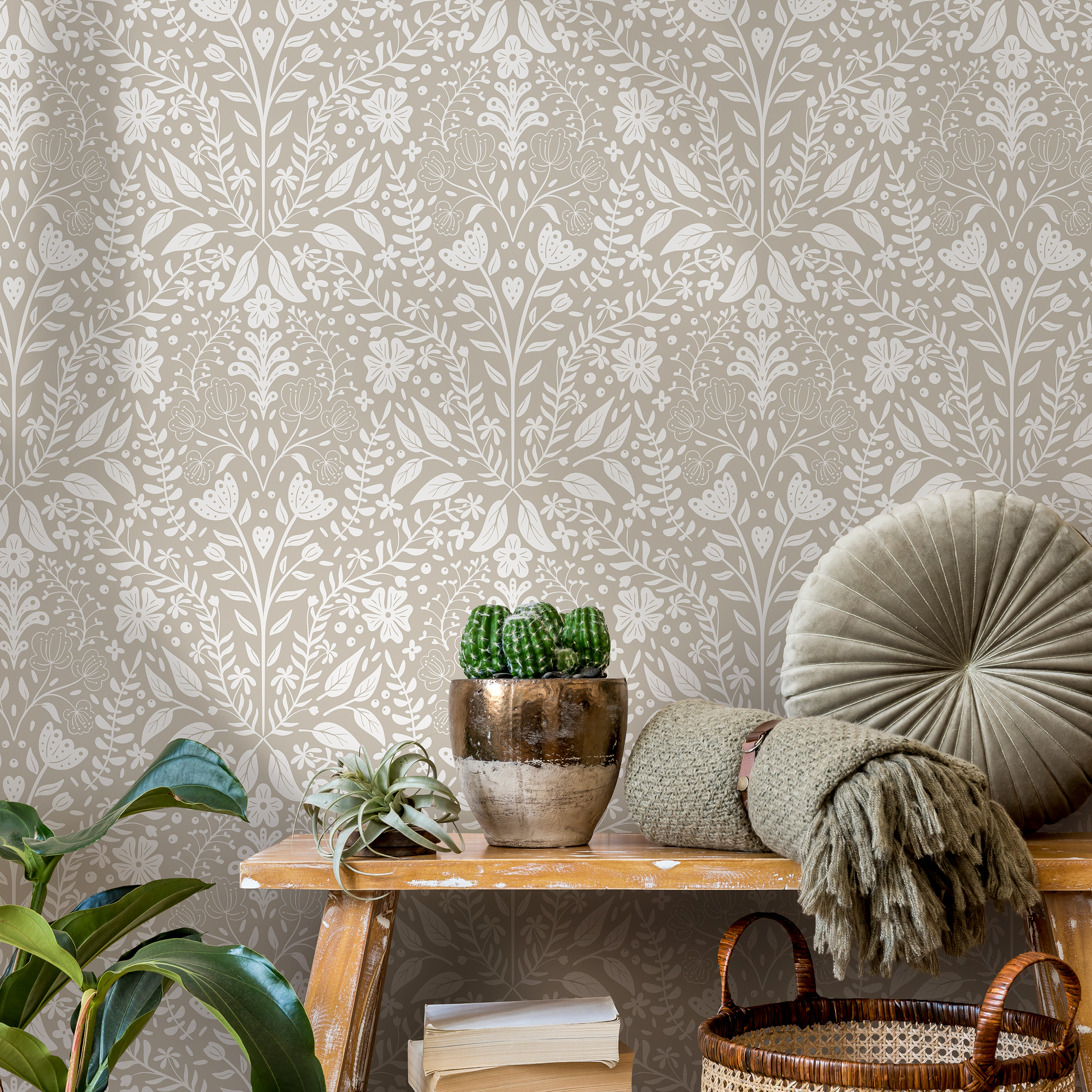 Peel And Stick Wallpaper Inside Cabinets