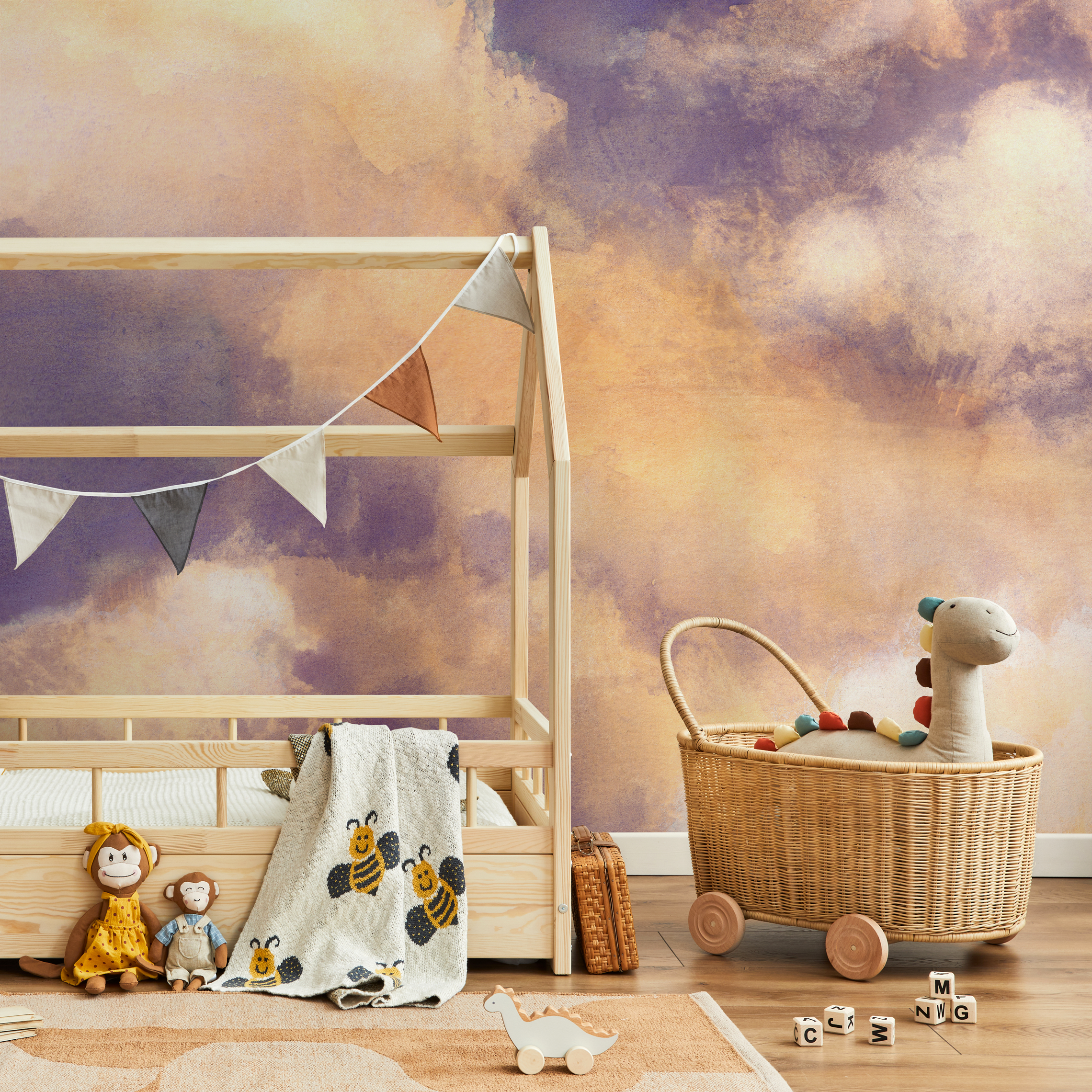 Lavender Peel and Stick Wallpaper