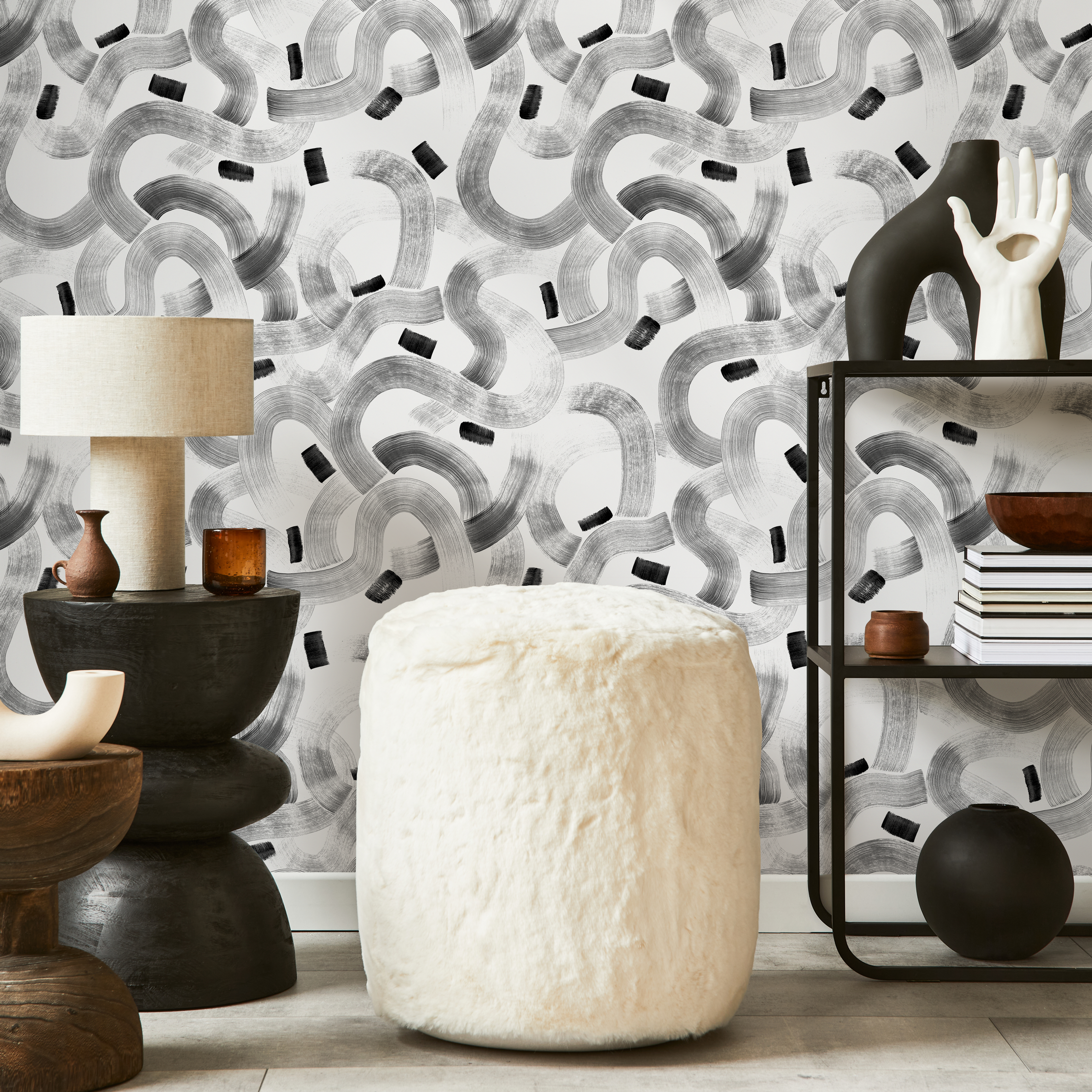 Brush Stroke Peel And Stick Wallpaper