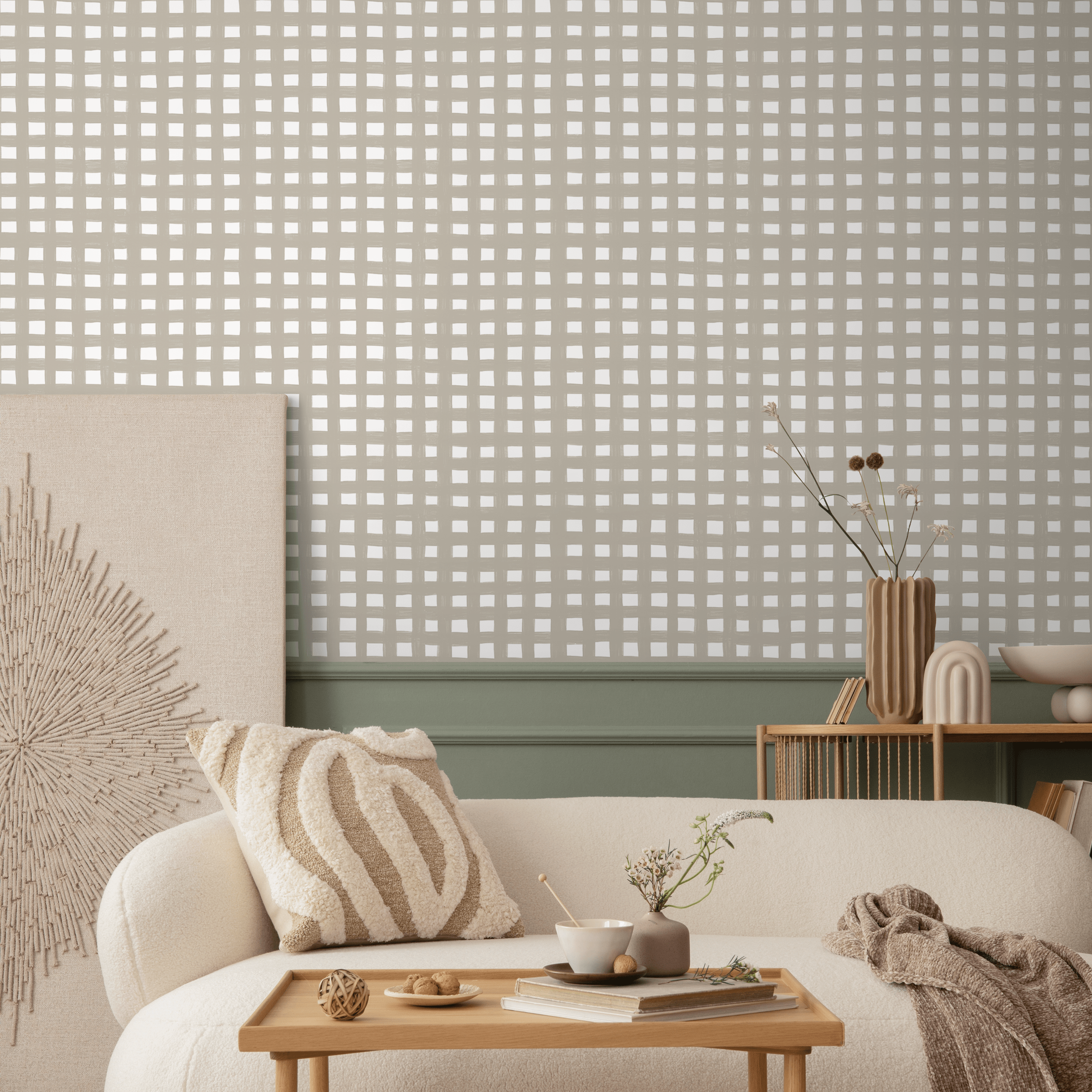 Grid Peel And Stick Wallpaper