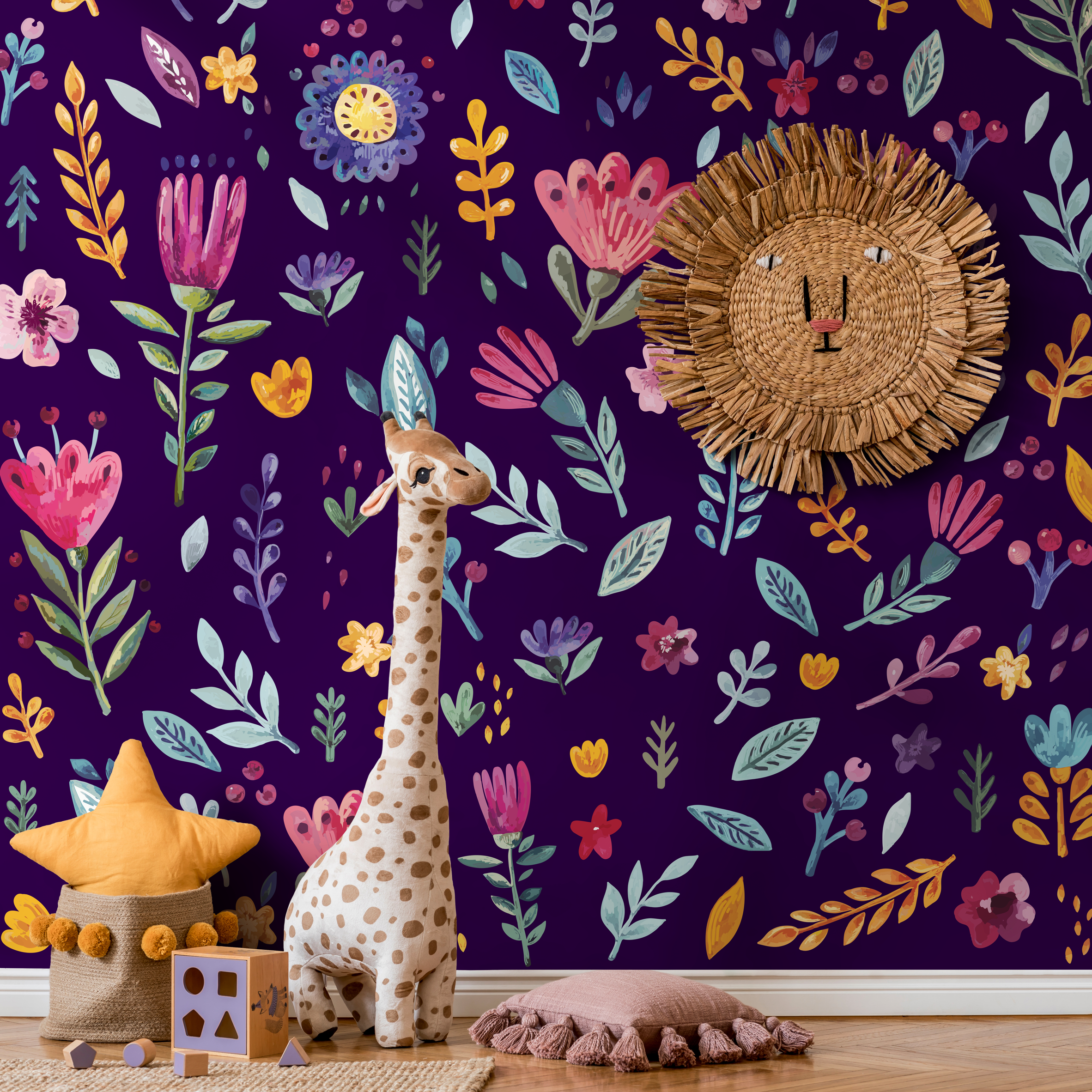 Purple Floral Wallpaper