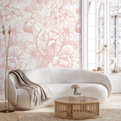 Blush Pink Peel and Stick Wallpaper