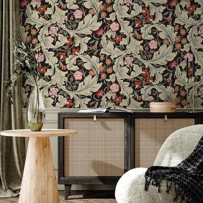Victorian Vintage Floral Wallpaper