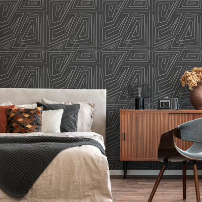 Charcoal Grey Peel And Stick Wallpaper