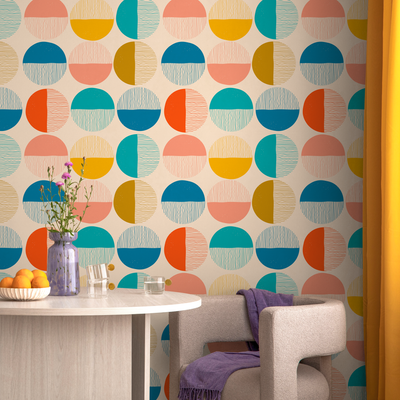 Colorful Geometric Peel And Stick Wallpaper