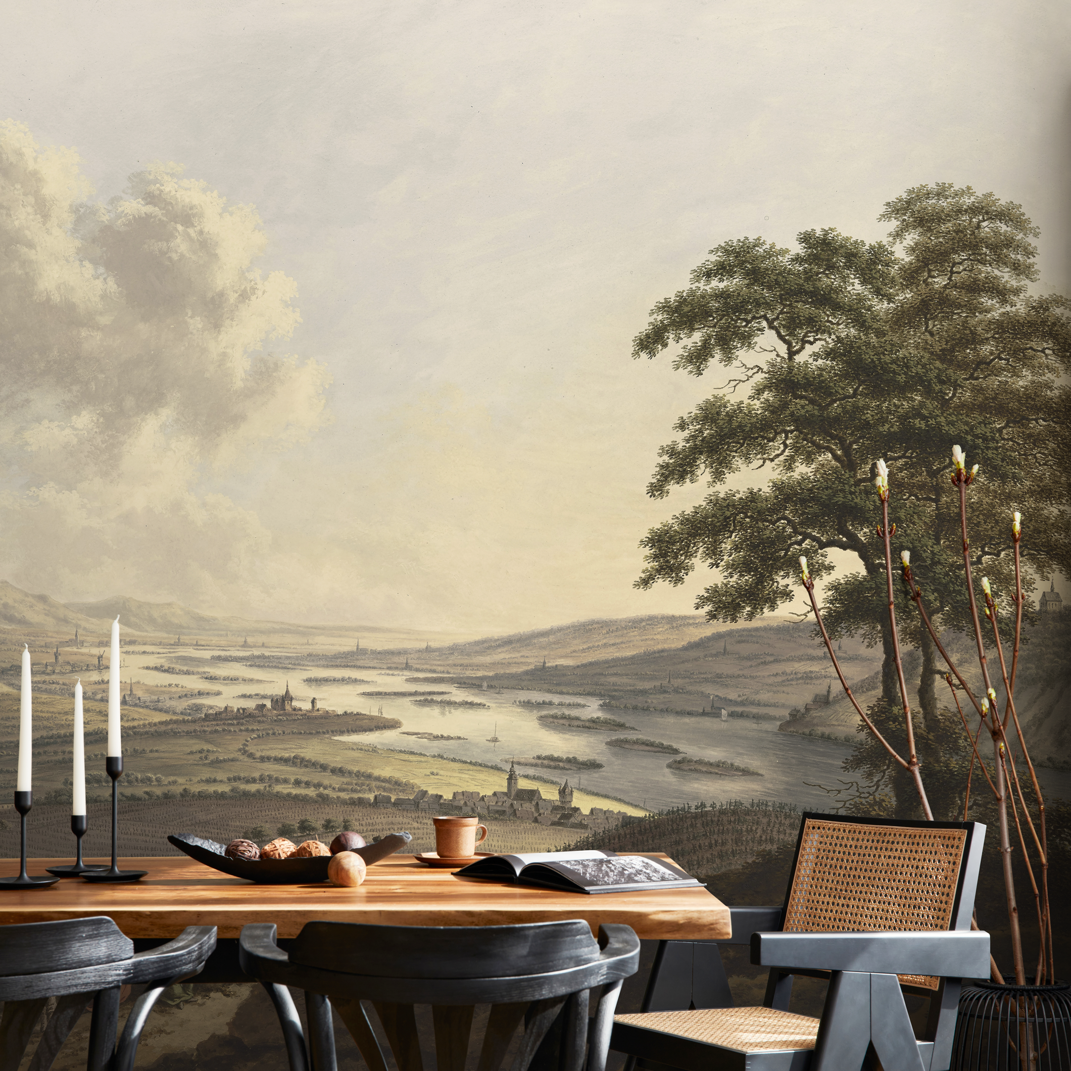 Mural Wallpaper Dining Room