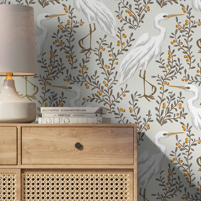 Peel And Stick Crane Wallpaper