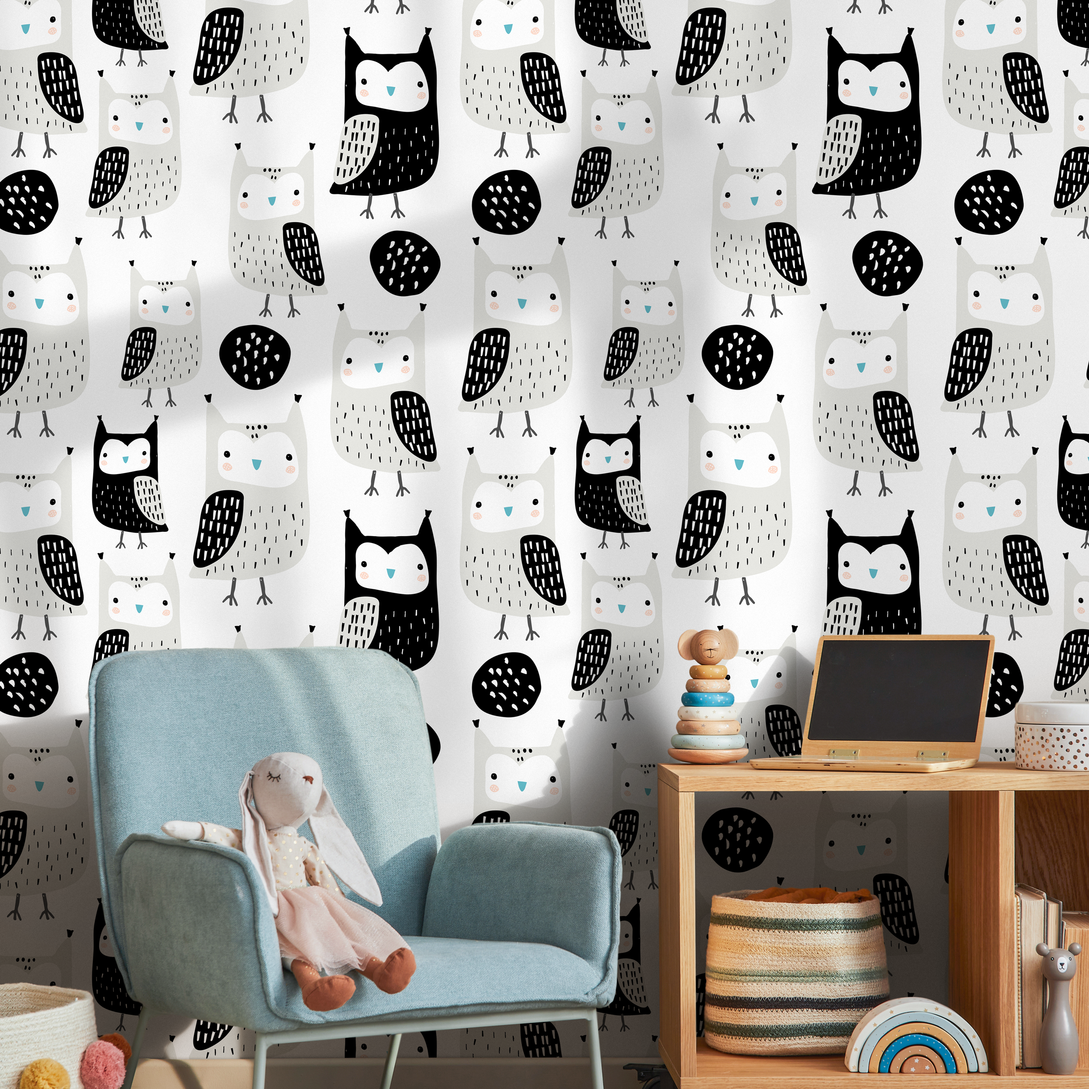 Owl Wallpaper Peel And Stick