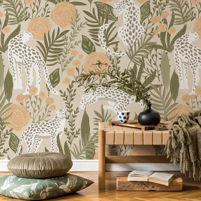 Green Boho Wallpaper